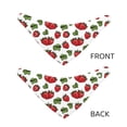 thumbnail image 3 of Naloa Hand Drawn Strawberry Dog Bandana Large and Small-Dog Scarf Bib Handkerchief Accessories for Dogs and Cats(S-L)-Small, 3 of 5