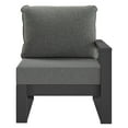 thumbnail image 2 of WestinTrends Montara Outdoor Patio HDPE Right Arm Facing Sectional Corner Chair with Patio Cushions, Gray/Gray, 2 of 15