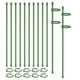 thumbnail image 1 of Paquete de 20 Estacas de Soporte para Plantas Ajustable JardíN Tallo úNico Estaca de Soporte para Flores Florales Anillos de Soporte para Jaulas para Plantas, 1 of 7