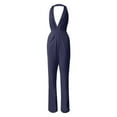 thumbnail image 1 of TSADFHJI Lace Skirt Slip Solid Color Jumpsuit Straight Pants Simple and Exquisite Design L Dark Blue, 1 of 3