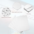 thumbnail image 3 of 0.3mm Stainless Steel Metal Business Cards, 30 Pack Blank Name Card, Silver, 3 of 7