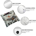 thumbnail image 6 of nygtbtfer  Grey Christmas Pillow Throw Set of 2, Snowman Pillow Case Snowflake Let It Snow Merry Christmas Hello Winter Cushion Cover Case for Home Farmhouse Couch Sofa Car White, 6 of 7