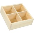 thumbnail image 2 of Planter Tray Compartment Wood Tray Multi-grid Storage Box Wooden Succulent Planter Holder, 2 of 8