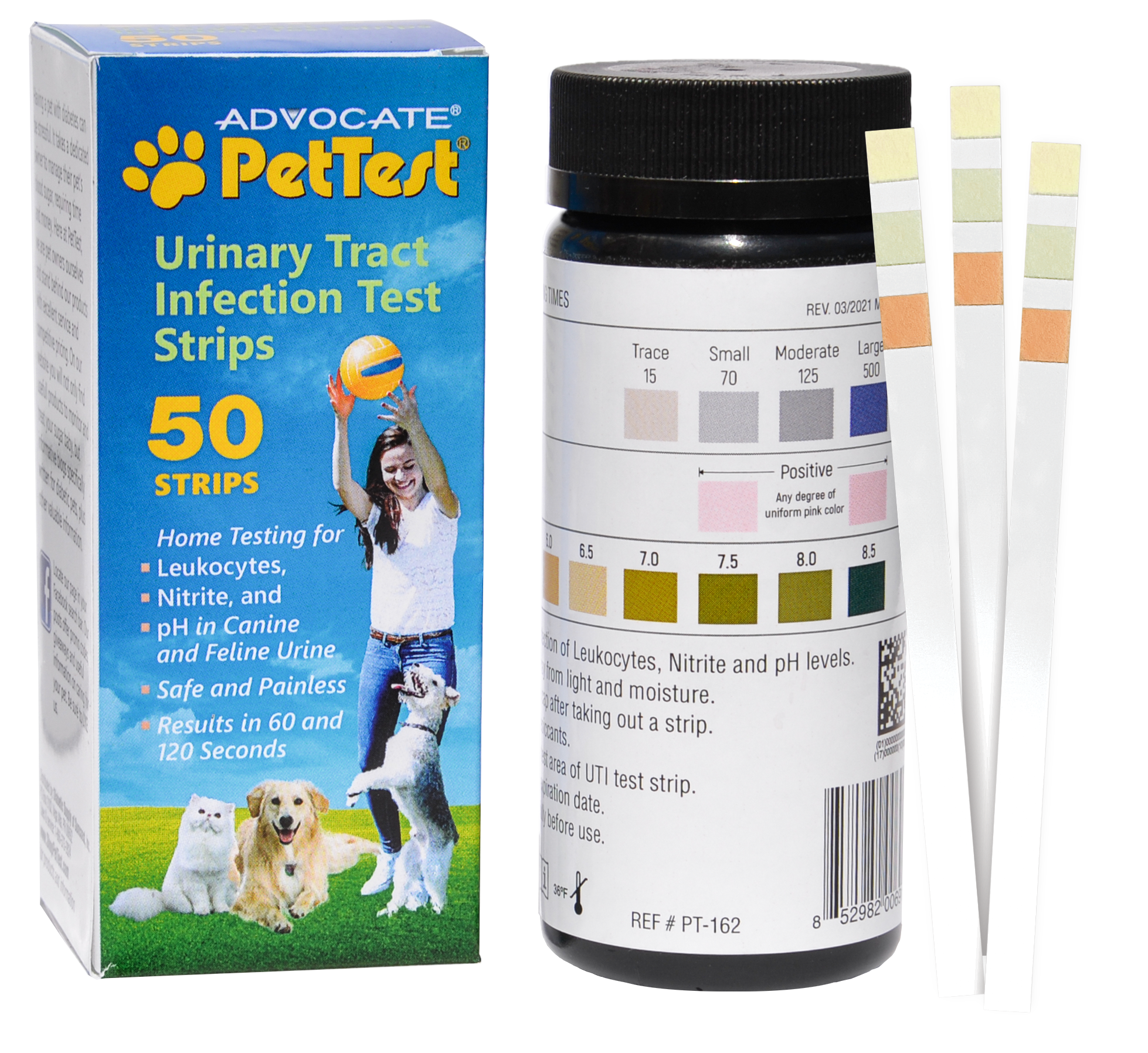 PetTest Urinary Tract Infection Test Strips for Cats & Dogs (50 count