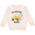 thumbnail image 2 of Inktastic I'm Digging Being 2 Birthday Truck Toddler Sweatshirt, 2 of 4