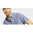 thumbnail image 2 of INC International Concepts Men's Regular Fit Linen Shirt Blue Size Large, 2 of 3