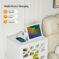 thumbnail image 3 of Ktaxon 2-Drawer Nightstand, Side Table End Table with Charing Station, White, 3 of 14