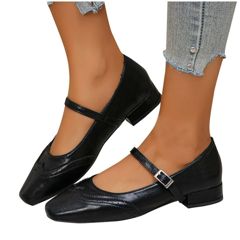Scarpe Ballerine Donna Mary Jane - Scarpe Piatte Con Punta Chiusa, Ballet Flats Comfortevoli Per Donne E Ragazze, Taglie Dal 31 Al 52