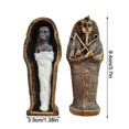 thumbnail image 5 of Resin Ancient Egyptian Coffin Figurine Sculpture Egypt Mummy Statue Small Ornaments Miniature Model Home Decoration Collect, 5 of 5