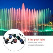 Submersible LED Spot Lights Fountain Aquarium Spotlights With 4 Colors Lenses