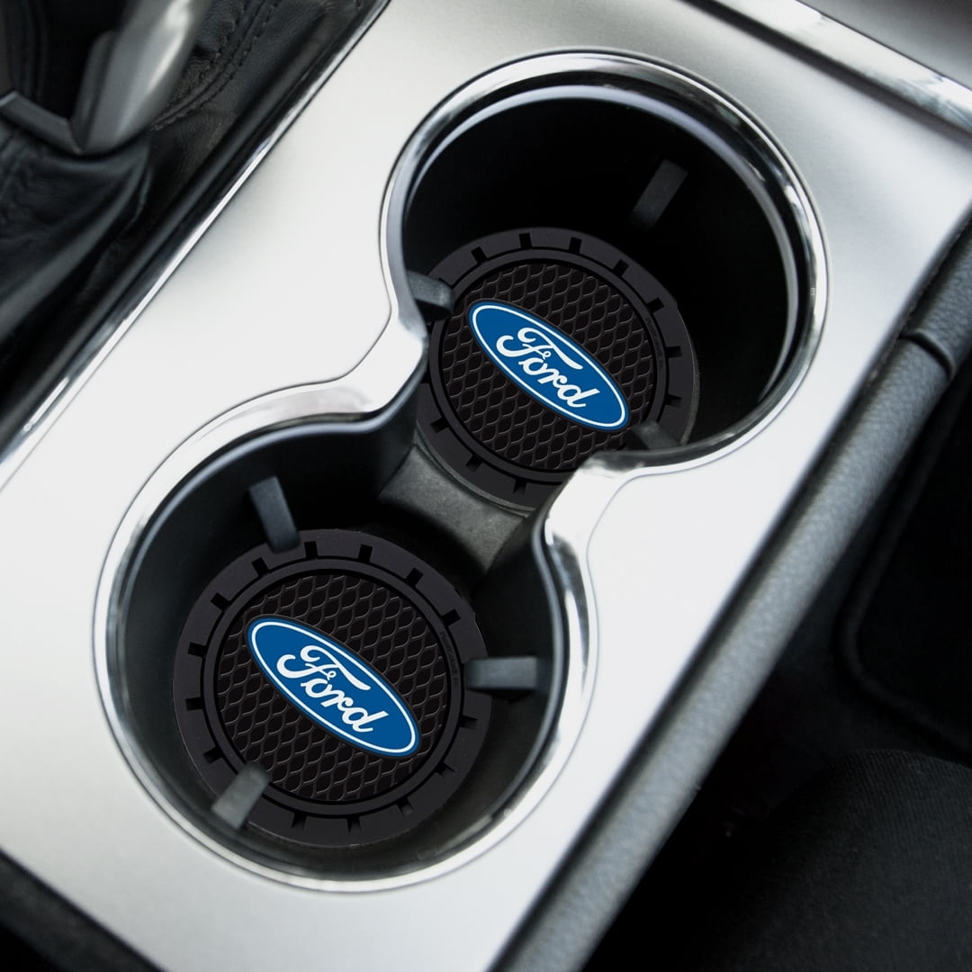 Ford Auto Cup Holder Coasters 2 ct Carded Pack