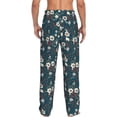 thumbnail image 6 of Cauagu Vintage Floral Mens Pajama Pants Sleep & Lounge Pants,PJ Bottoms with Pockets-XX-Large, 6 of 7