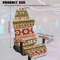 thumbnail image 5 of SCRAWLGOD American Tribal Print Beige Red Green Gaming Chair Cover with Armrest Cover, Thick Computer Chair Protective with Stretchy Bottom Non Slip Gaming Rotating Chair Slipcover, 5 of 7