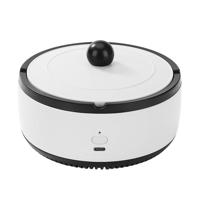 Soumake Car Ashtray 360-Degree Wind Circulation Multiple Filtering Easy to Clean Efficient Purification Reusable Multifunctional Ashtray Holder