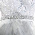 thumbnail image 3 of Cinta de plástico con diamantes de imitación para boda, cinta brillante para manualidades, adorno de cinturón para vestido de novia, blanco plateado, 15 mm Advancent HA7767-02B, 3 of 6