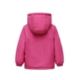 thumbnail image 7 of Kogui Rain Jacket Girls Girls Fleece Lined Jacket Warm Windproof Hooded Zip Up Kids Winter Coat with Pockets Sizes 1-14Y (Hot Pink,11-12 Years), 7 of 7