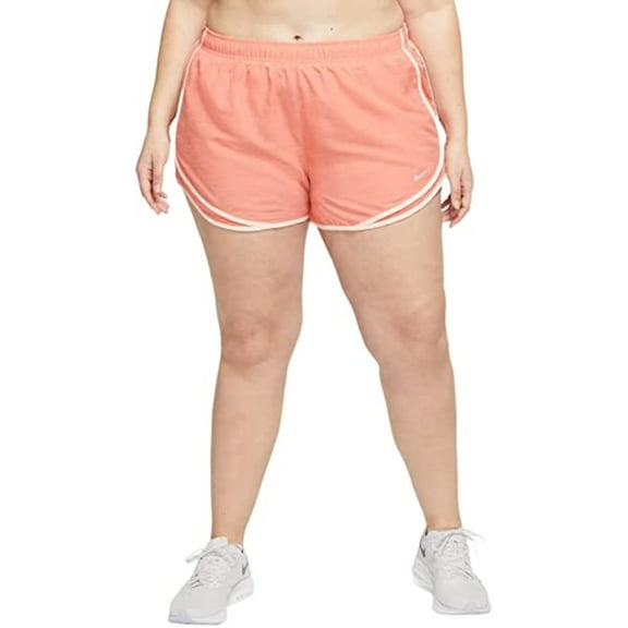 Nike Women’s Plus Size Tempo Dri-FIT Track Shorts, Orange, 1X