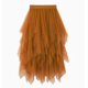 thumbnail image 2 of Falda larga de tul ajustada de cintura alta para mujer, vestido largo de malla con cintura elástica de 80cm, 2 of 2
