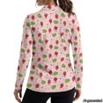 thumbnail image 2 of Jeiento Women's Long Sleeve Golf Shirts, Golf Ball Athletic Workout Tops, V Neck Moisture Wicking Quick Dry Comfortable Tennis Shirt for Hiking Golf Travel, 2 of 7