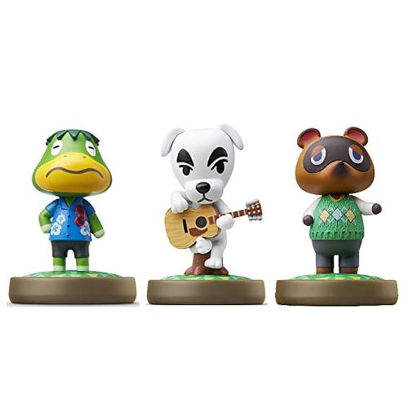 Kapp'n - K.K. - Tom Nook Amiibo (Animal Crossing Series) for Nintendo Switch - WiiU, 3DS 3Pack (Bulk Packaging)