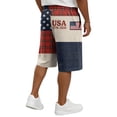thumbnail image 3 of 4th of July Shorts for Men - 250th Anniversary Patriotic Print Shorts, Stars and Stripes Casual Summer Beach Holiday Shorts S, 3 of 6
