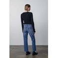 thumbnail image 2 of Pantalones vaqueros de pierna recta retro de moda de alta calidad para primavera y otoño pantalones vaqueros de cintura alta informales simples para mujer, 2 of 5