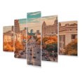 thumbnail image 2 of Designart "Austin s Energetic Cityscape I" Cityscapes Metal Art Print Set, 2 of 5