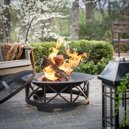 UPC 690730609040 product image for Fire Sense 30 in. Portsmouth Weathered Bronze Fire Pit with FREE Cover | upcitemdb.com