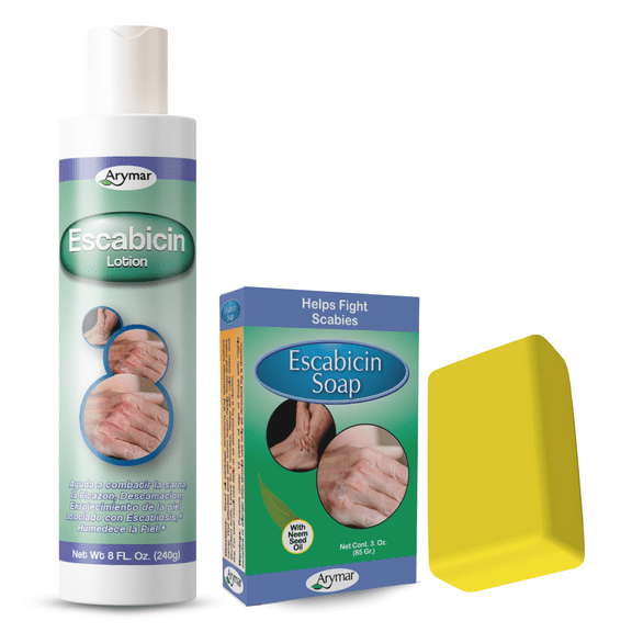 Arymar Escabicin Duo – Hydrating Lotion 8 fl oz & Gentle Bar Soap 3 fl oz