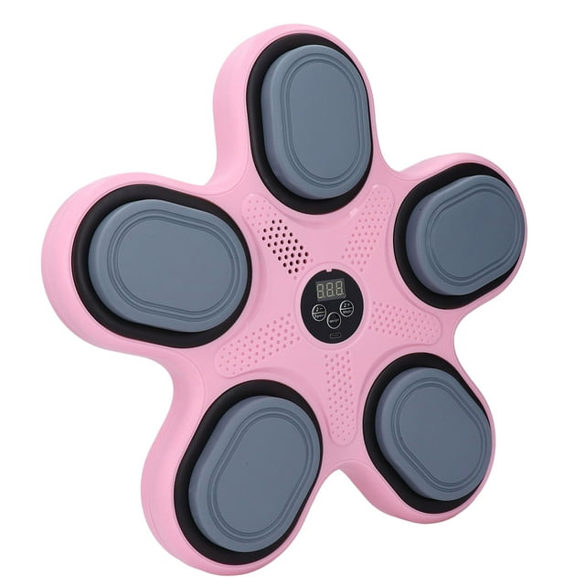 Machine de Boxe Musicale, Vitesse de Frappe Réglable 1200mAh Machine de Boxe Murale pour Enfants Adultes Rose, Bleu