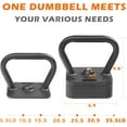 thumbnail image 3 of Exercise Equipment Adjustable Kettlebell Handle Square Exercise Fitness Kettlebell Grip Training & Weightlifting Equipment for Men Women Strength, Conditioning & Cross-Training,Home Gym Equipment, 3 of 5