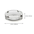 thumbnail image 4 of MasteelfCA Glass Ashtray Decorative Transparent Ash Tray Tabletop Ashtray for Cigarettes Home Ashtray, 4 of 9