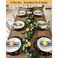 thumbnail image 4 of 15 Inch Round Placemats Set of 6, Black Gnomes Christmas Non Slip Heat Insulation PP Table Mats, Xmas Ball Gifts Snowflake Washable Place Mats for Kitchen Dining Party Table Decor, 4 of 7