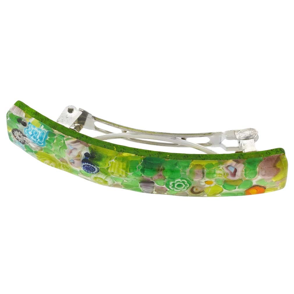 GlassOfVenice Murano Glass Venetian Reflections Hair Clip - Large #3