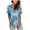Blue, variant on asdoklhq Womens Plus Size Tops,Womens Plus Size Gradient Color V-Neck Short Sleeve T-shirt Tops Blouse