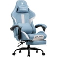 thumbnail image 1 of Silla ergonómica GTRACING para oficina con reposapiés, color azul brumoso, 1 of 9