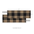 thumbnail image 2 of VHC Brands Runner 8x24, Cotton Dining Room, Kitchen Table Runner, Country Farmhouse Style, Black Check Collection, Rectangle 8x24, Country Black, 2 of 5