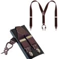 thumbnail image 1 of Bangcool Bretelles Homme Mode Élastique Robuste Dos Nageur Bretelles Ajustables, 1 of 10