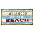 thumbnail image 1 of DOLITY Retro Shabby Metal Sign Tin Sign Wall Decoration Poster - 22 Types Beach, 1 of 5
