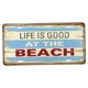 thumbnail image 1 of Shabby Chic Cartel De De Metal Cartel licencia Bar Pub Garaje Decoración De Pared Artesanías playa, 1 of 5