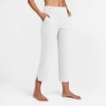 thumbnail image 2 of COMVALUE Pants for Women Stretch Cropped Summer Casual Capris Office Work Slacks Yoga Dress Pant Pants (White, XL), 2 of 9