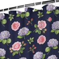 thumbnail image 3 of Pioneer Flower Floral Print Pattern Shower Curtain 72"x72", Bathroom Decorative Shower Curtain Set with 12 Hooks, Waterproof Washable, 3 of 6