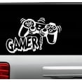 thumbnail image 3 of Gamer with Controller- Wall Decal 13" x 20" Wht, 3 of 3
