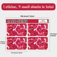 thumbnail image 2 of Flower Debit Card Stickers Credit Card Skin Red Waterproof Vinyl Bank Card Cover Skin Decals Protecting Sticker Removable Personalizing Anti-Wrinkling Slim for Card Decor 7.3x5.4 Inch, 2 of 8