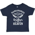 thumbnail image 3 of Inktastic Handpicked for Earth by My Brother in Heaven Angel Wings Boys or Girls Toddler T-Shirt, 3 of 5