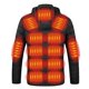 thumbnail image 5 of Puntoco Abrigo Con Capucha Y Manga Larga Para Hombre, Informal, Sólido, Con Cremallera, Cuatro Controles, 21 Zonas, Calentador De Calor, Tanques, Carga Usb, 5 of 6