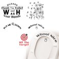thumbnail image 4 of Funny Toilet Stickers Bathroom Quotes Sticker Toilet Seat Wall Tile Frame Decal, 4 of 6