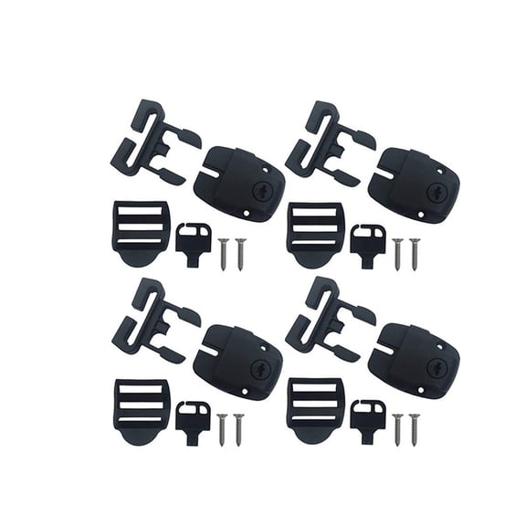 4Pcs Enhanced Security Hot Tub Cover Clips Easy Installation Hot Tub Cover Clips Durable ABS Spa Cover Buckle Hot Tub Cover Clips Repair Kit