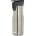 thumbnail image 2 of Contigo West Loop Stainless Steel Vacuum-Insulated Travel Mug with Spill-Proof Lid, Keeps Drinks Hot up to 5 Hours and Cold up to 12 Hours, 24oz Steel, 2 of 3