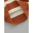 thumbnail image 7 of Baby Boy Girl  Warm Sweater Stripe High Neck Crochet Sweater Pullover Tops, 7 of 7